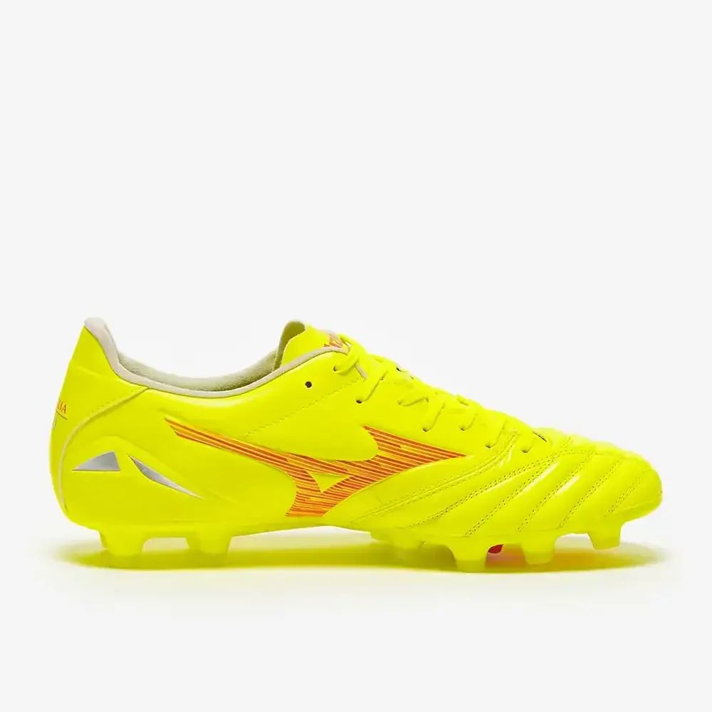 Kopačky Mizuno Morelia Neo IV Pro FG/MD žlutá/červená