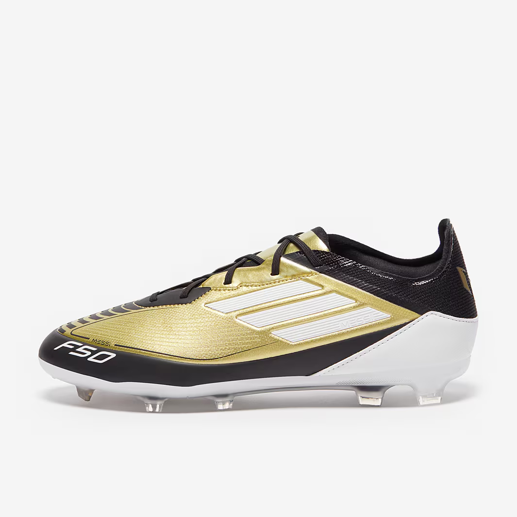Dětské kopačky adidas F50 Pro Messi FG zlatá/černá