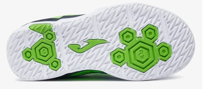 Dětské sálovky Joma Cancha 2404 IN zelená/modrá