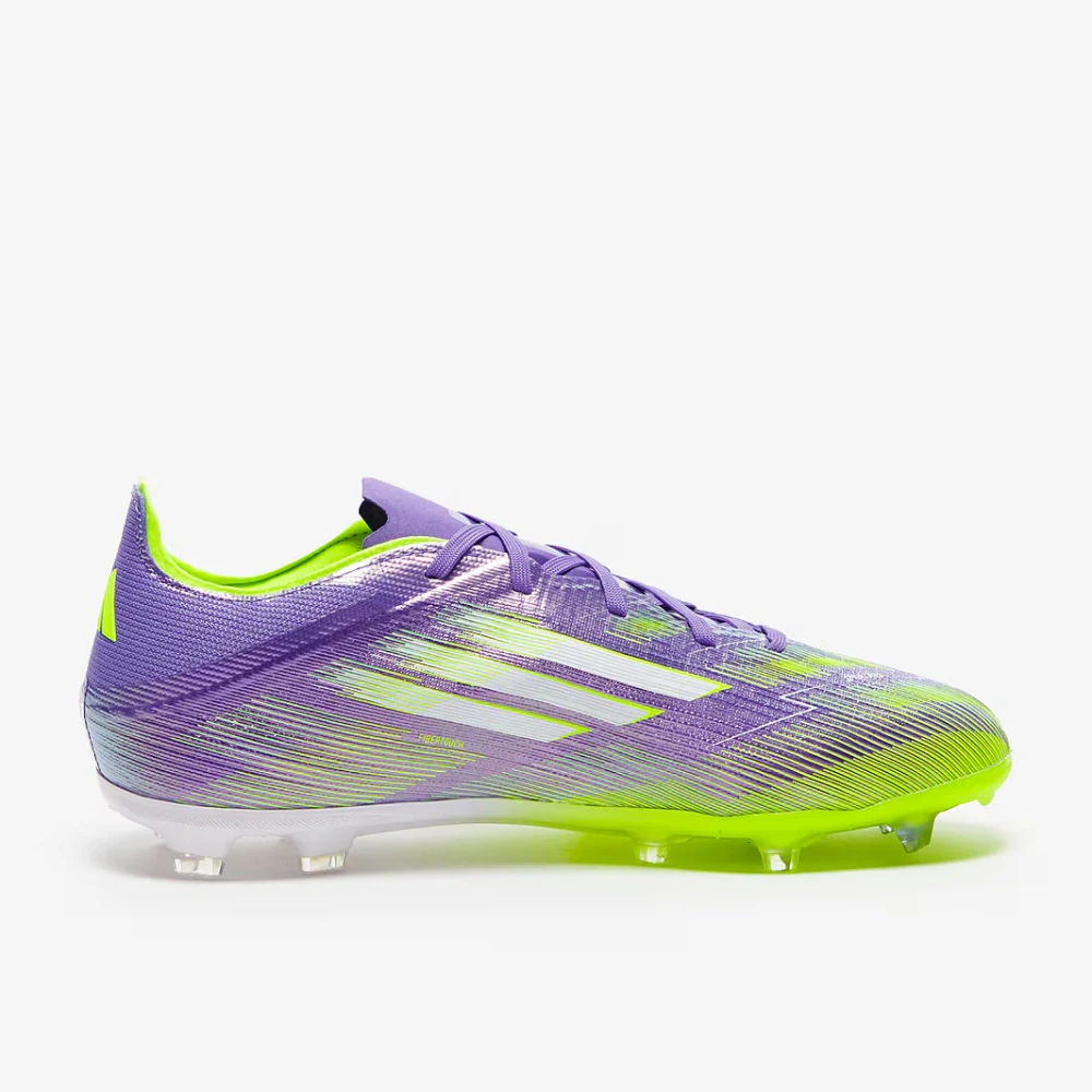 Dětské kopačky adidas F50 Elite FG J fialová/zelená