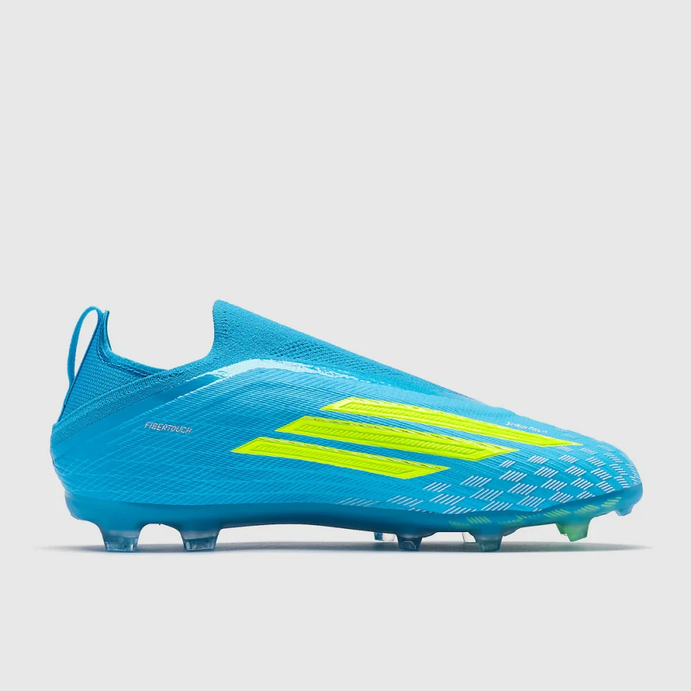 Dětské kopačky adidas F50 Elite Laceless FG modrá/žlutá