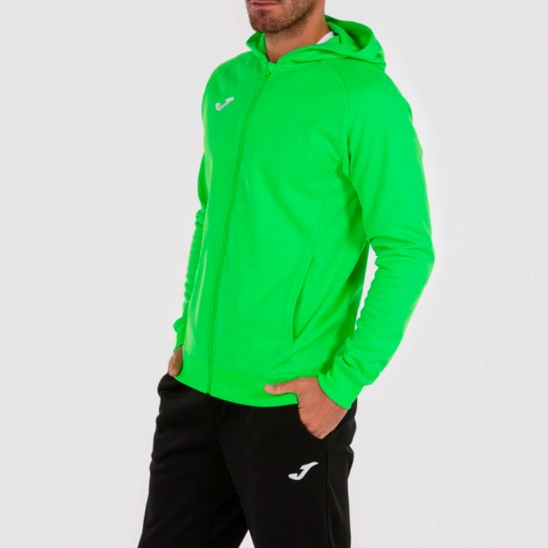 Mikina Joma Hood Menfis fluo zelená