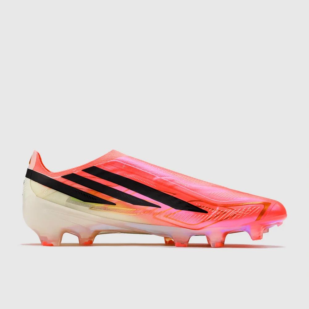 Kopačky adidas F50 Hyperfast Elite Laceless FG růžová/bílá