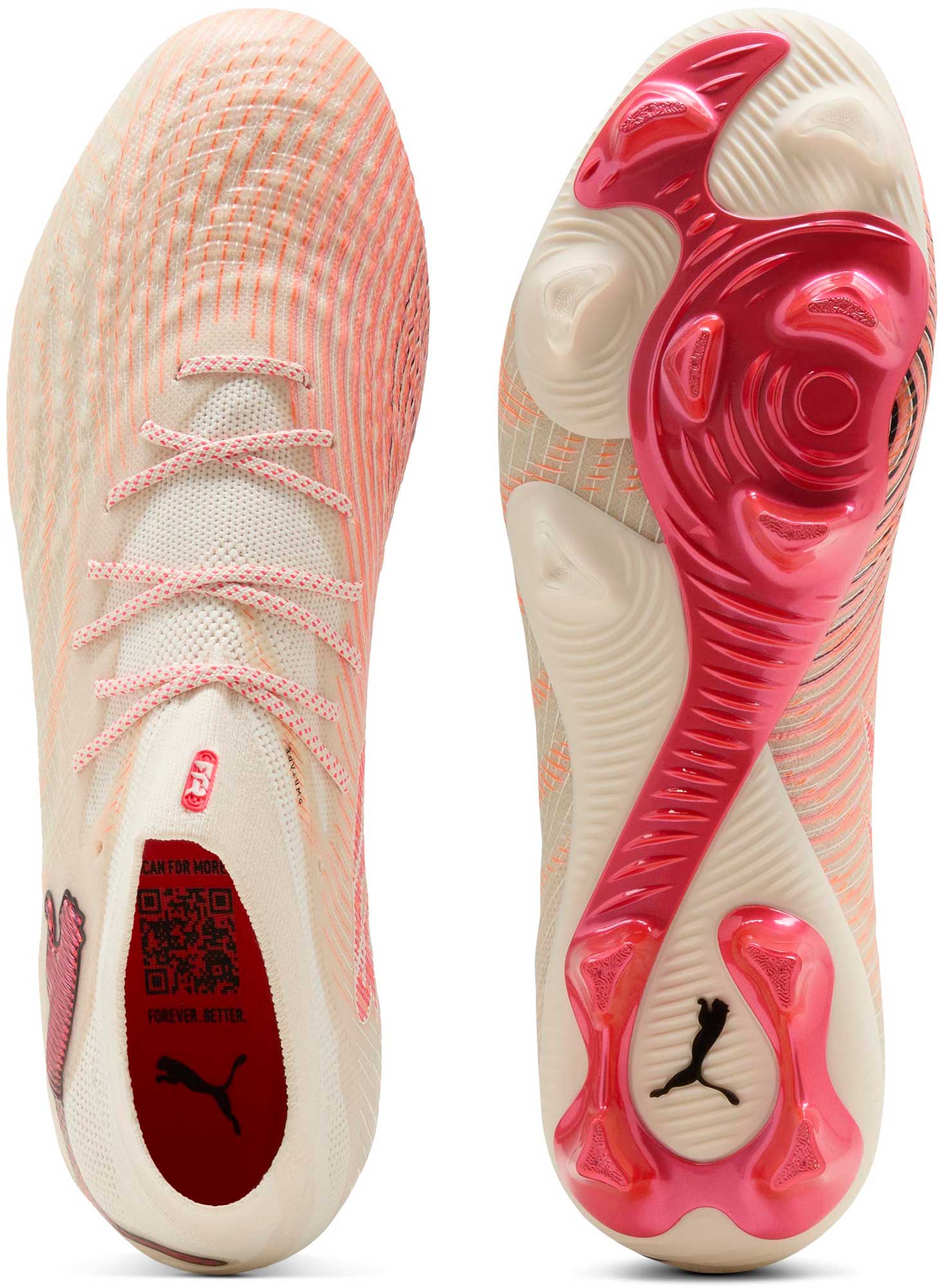 Kopačky Puma Future 9 Ultimate FG bílá/růžová