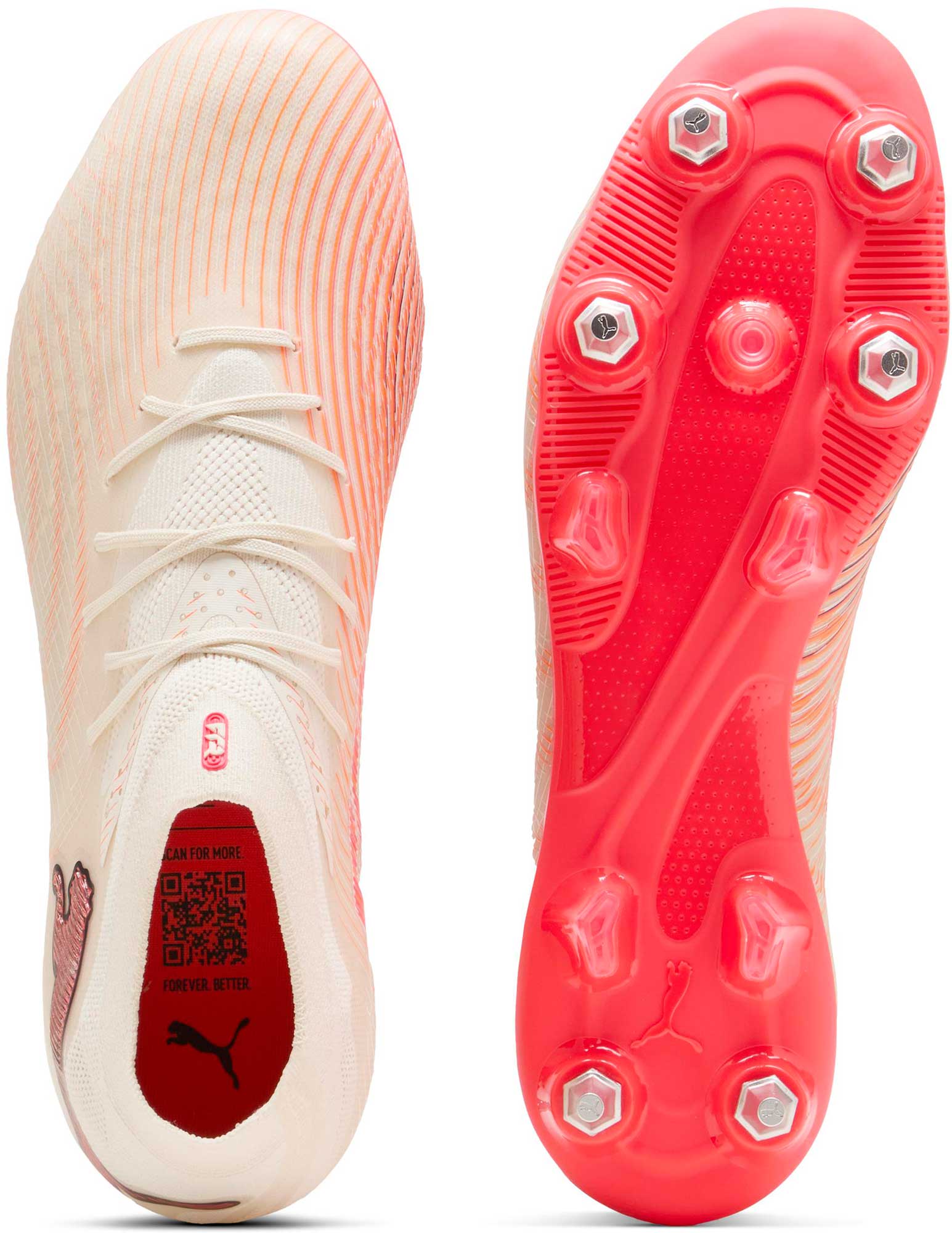 Kopačky Puma Future 9 Pro MxSG bílá/růžová