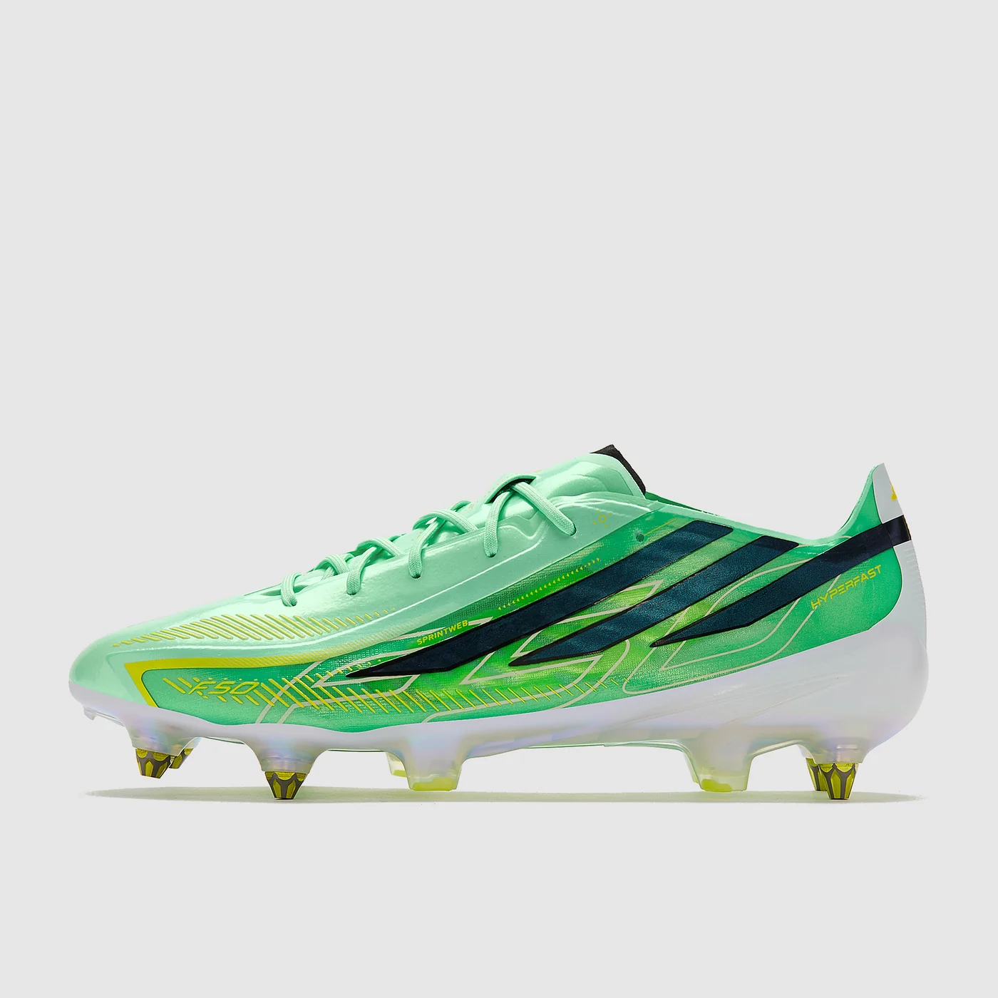 Kopačky adidas F50 Hyperfast Elite SG bílá/zelená