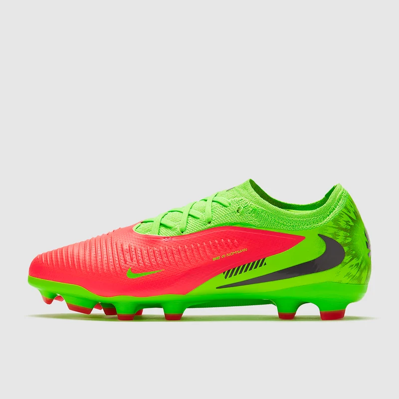 Dětské kopačky Nike Phantom 6 Pro Low FG/MG EH červená/světle zelená