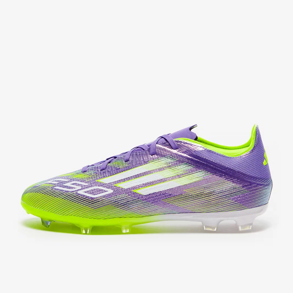 Dětské kopačky adidas F50 Elite FG J fialová/zelená