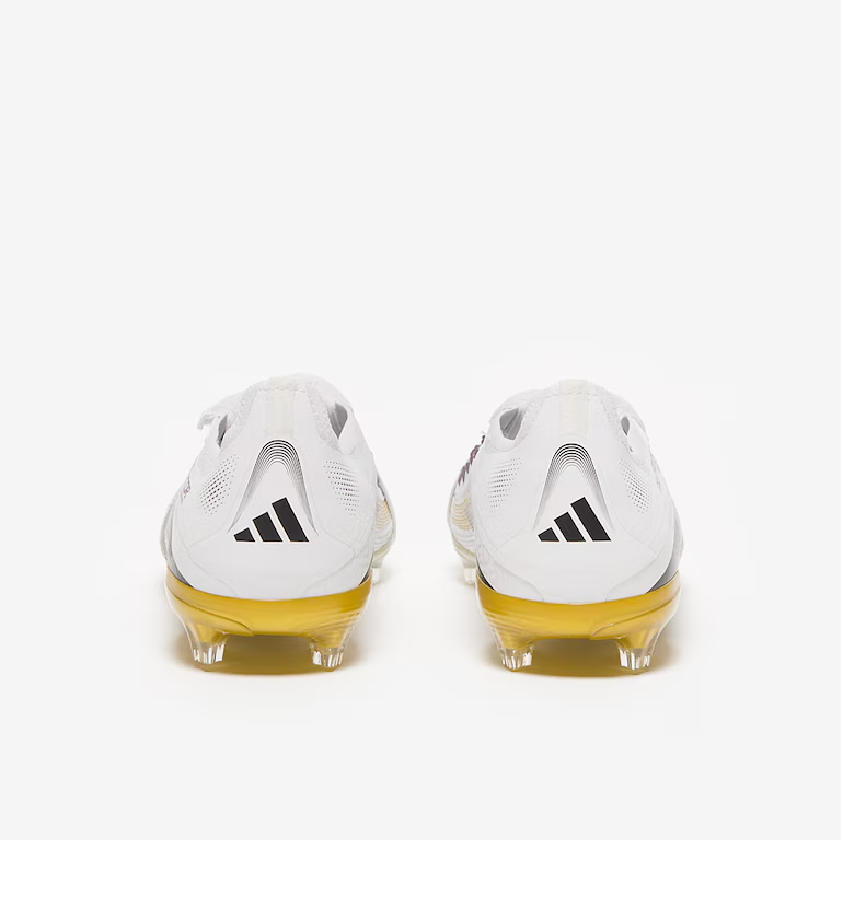 Dětské kopačky adidas Predator Elite Tongue FG bílá/zlatá