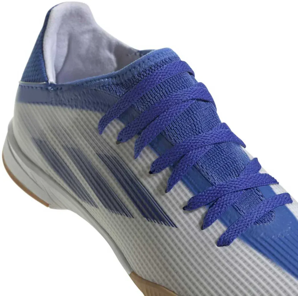 Dětské sálovky adidas X Speedlow.3 IN J bílá/modrá