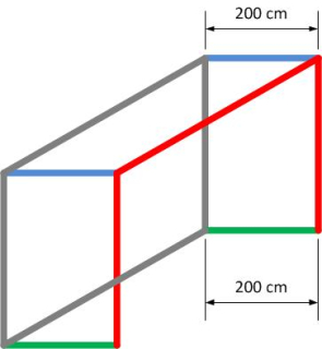 Fotbalové brankové sítě 7,5 x 2,5 x 2 x 2 m 4 mm černá