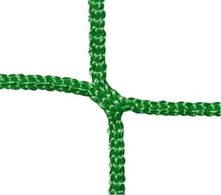 Fotbalová branková síť 7,5x2,5x2x2m 4 mm oko 6 cm zelená