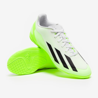 Dětské sálovky adidas X Crazyfast.4 IN J bílá/zelená