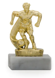 Figura fotbalista zlatá 10cm