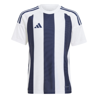 Dětský fotbalový dres adidas Striped 24 bílá/tmavě modrá