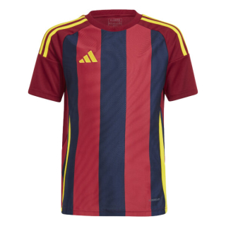 Dětský fotbalový dres adidas Striped 24 bordo/tmavě modrá