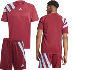 15x Dres adidas Fortore 23 bordo/světle modrá