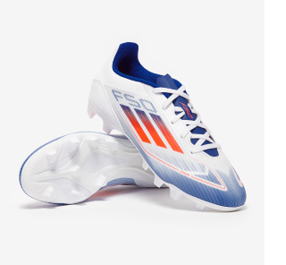 Kopačky adidas F50 Club FxG bílá/modrá