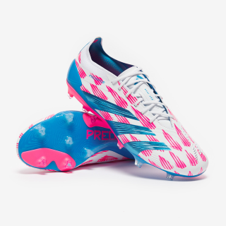 Kopačky adidas Predator Elite FG bílá/růžová/modrá