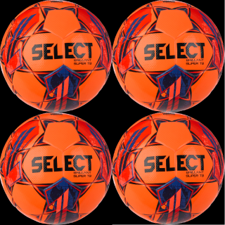 4x Fotbalový míč Select Brillant Super TB 2023/2024 červená