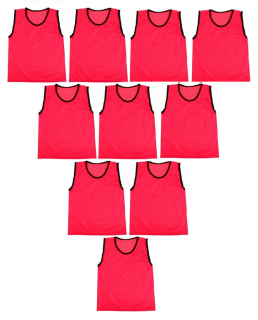 10x rozlišovací dres (rozlišovák) Premium červená