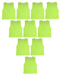 10x rozlišovací dres ( rozlišovák ) reflexně žlutá