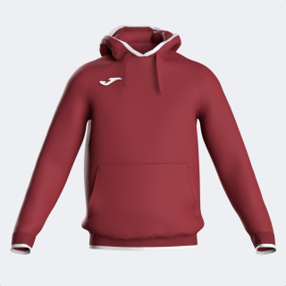 Mikina s kapucí Joma Combi Premium bordo/bílá