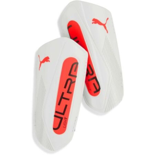 Fotbalové chrániče Puma ULTRA LIGHT STRAP bílá/oranžová