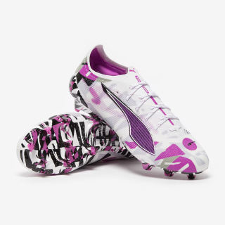 Kopačky Puma Ultra 5 Ultimate Forever FG bílá/fialová