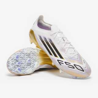 Kopačky adidas F50 Elite FG bílá/černá/zlatá