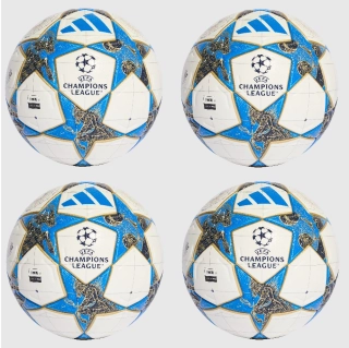 4x Fotbalový míč adidas UCL Pro Champions League 25/26 bílá/modrá