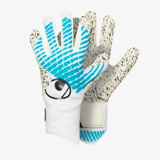 Brankářské rukavice Uhlsport FOAM Cybertec Supergrip+ HN GK Gloves bíolá/modrá