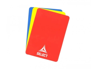Karty pro rozhodčí Select žlutá/červená/modrá