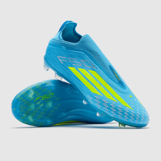 Dětské kopačky adidas F50 Elite Laceless FG modrá/žlutá