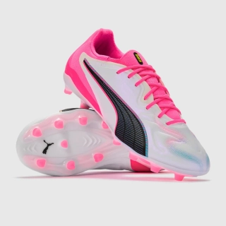 Kopačky Puma King 20 Pro FG/AG růžová/bílá