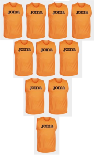 10x Rozlišovací dres (Rozlišovák) Joma oranžová