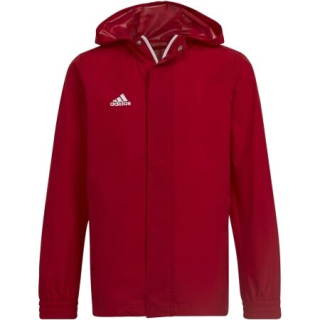 Žákovská šusťáková bunda adidas ENTRADA 22 ALL WEATHER JACKET červená