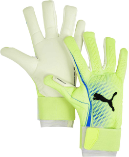 Brankářské rukavice Puma ULTRA ULTIMATE HYBRID světle zelená