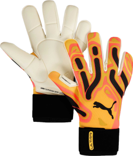 Brankářské rukavice Puma ULTRA ULTIMATE HYBRID oranžová/černá