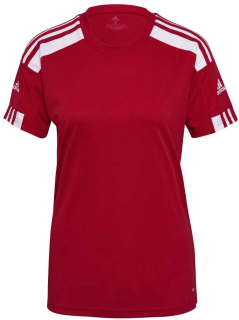 Dámský fotbalový dres adidas SQUAD 21 JSY W červená/bílá
