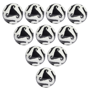 10x Fotbalový míč adidas Tiro Club bílá/černá