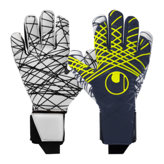 Brankářské rukavice Uhlsport Prediction Ultragrip tmavě modrá/žlutá/bílá