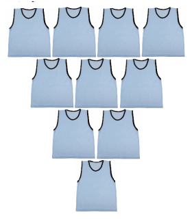 10x rozlišovací dres (rozlišovák) Premium modrá