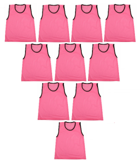 10x rozlišovací dres (rozlišovák) Premium růžová