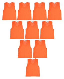 10x rozlišovací dres ( rozlišovák ) reflexně oranžová