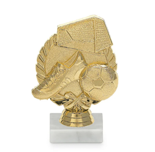 Sportovní figurka fotbal 13cm zlatá F8022