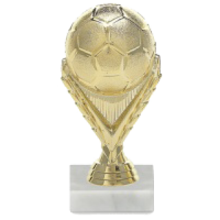 Sportovní figurka fotbal 15cm zlatá F8013