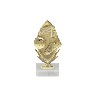 Sportovní figurka fotbal 16cm zlatá F8115