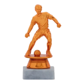 Figura fotbalista 14cm bronzová F8200-3
