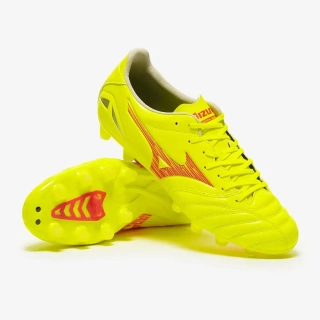 Kopačky Mizuno Morelia Neo IV Pro FG/MD žlutá/červená